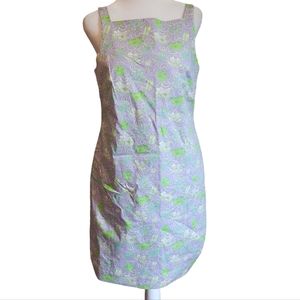 TIBI Square Neckline Floral Tulip Popover Tank Cotton Sundress Dress